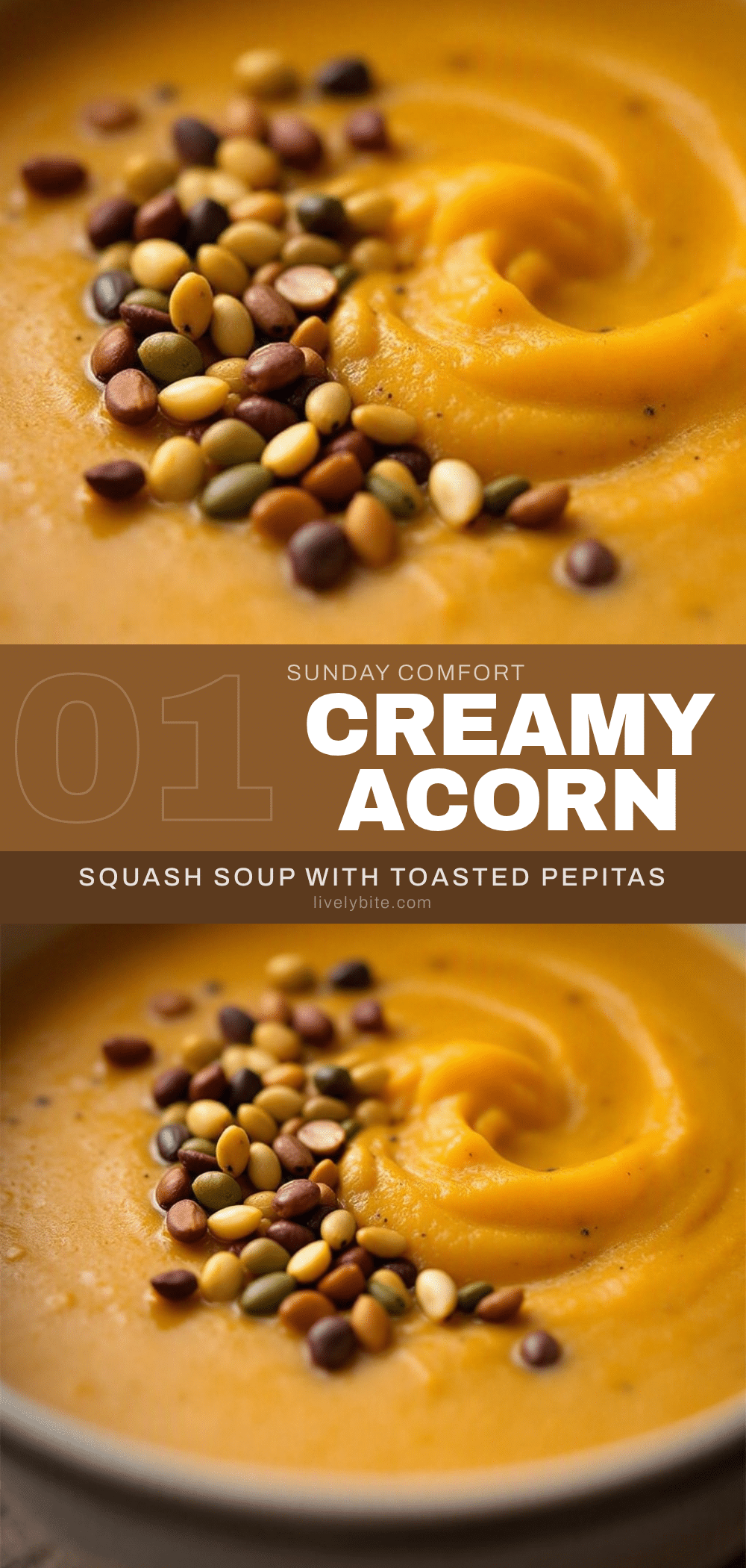creamy acorn squash soup recipe