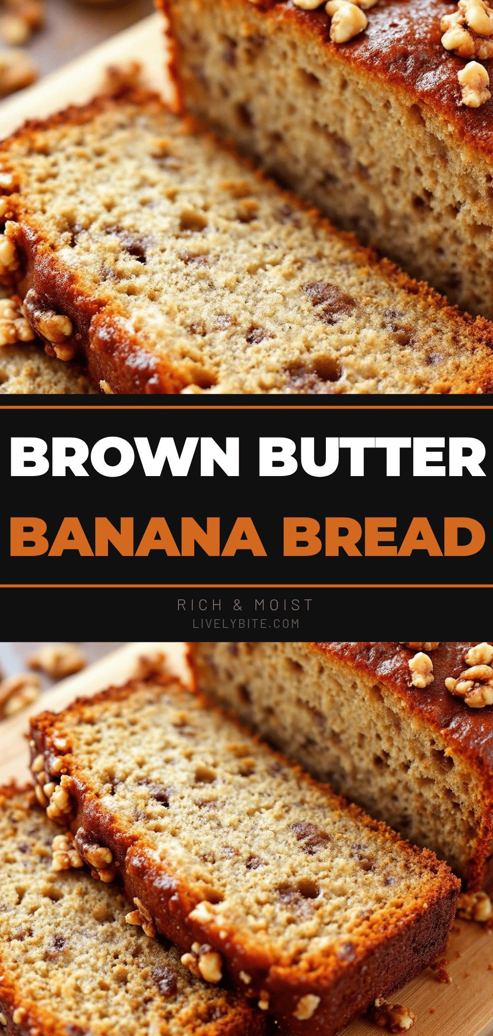 creamy brown butter banana bread recipe
