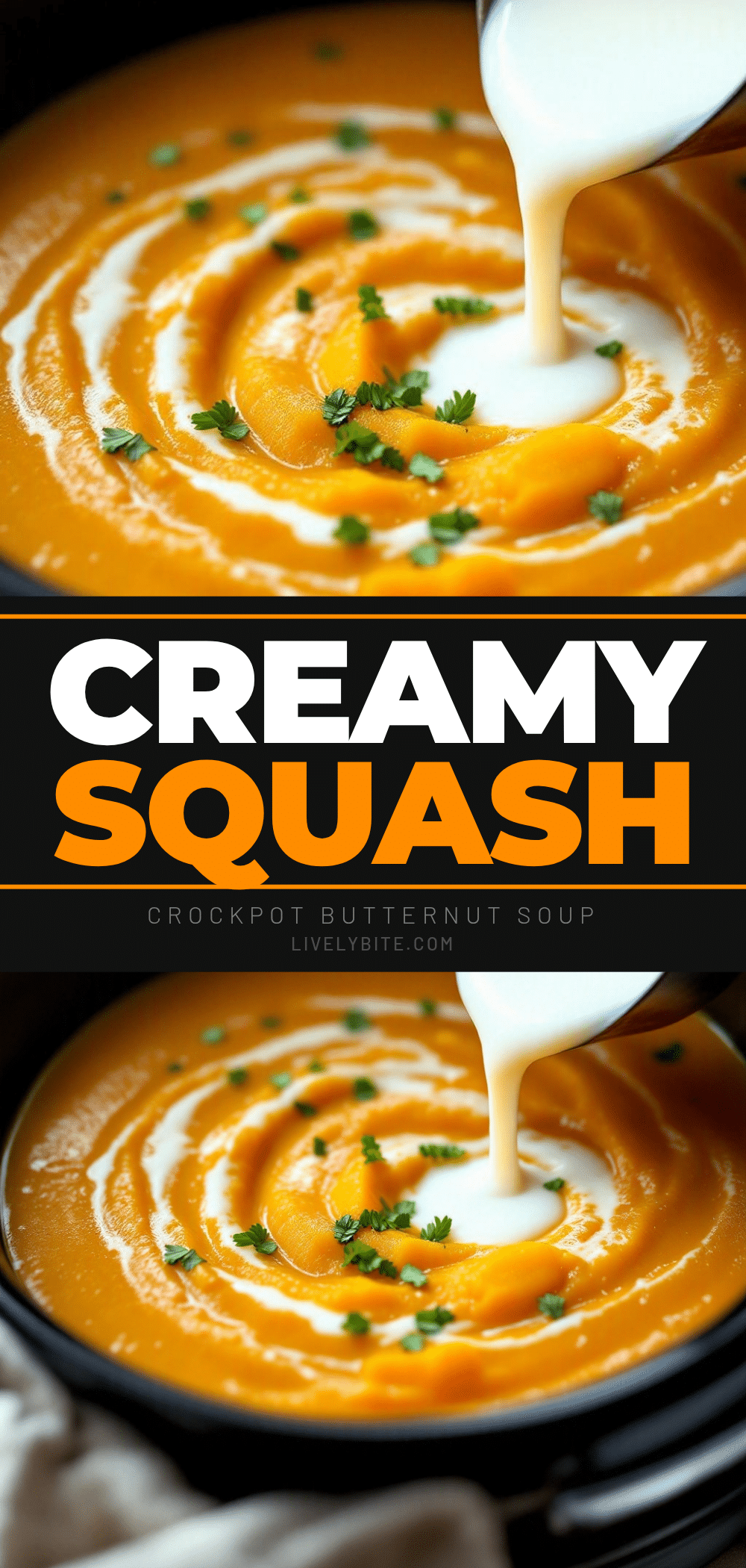 creamy crockpot butternut squash soup recipe