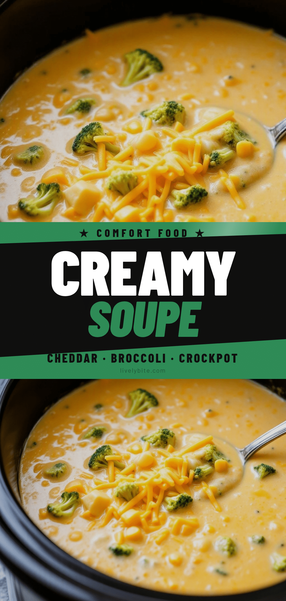 creamy crockpot cheddar broccoli soup recipe