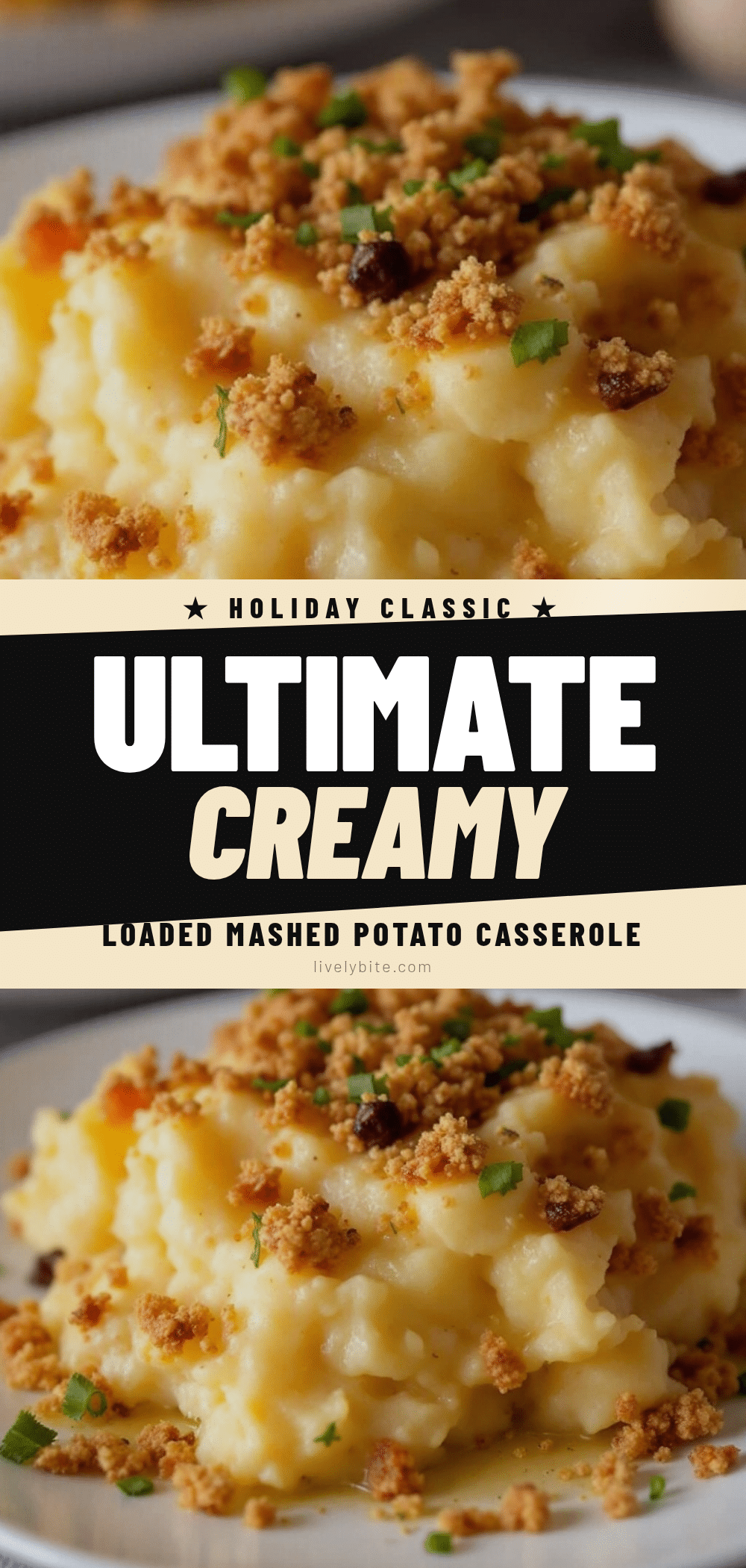 creamy loaded mashed potato casserole recipe