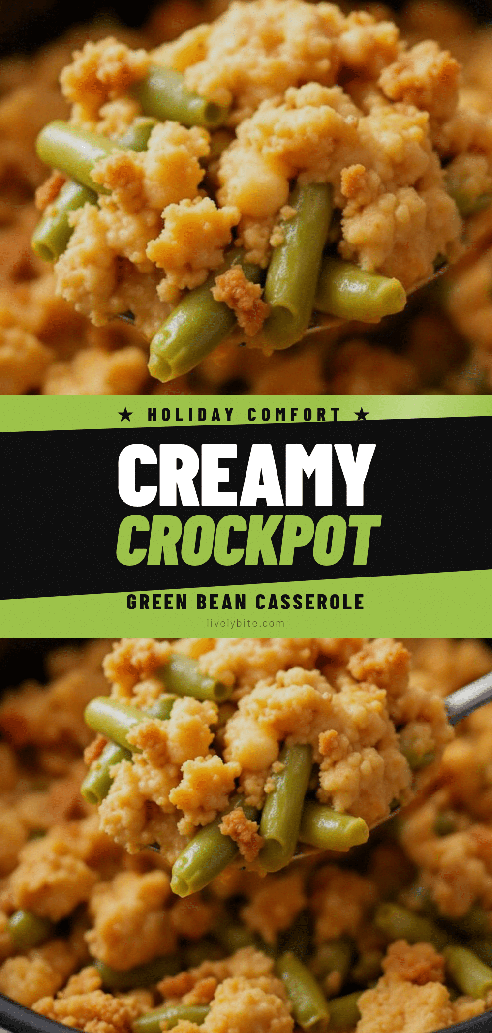 creamy make-ahead crockpot green bean casserole recipe