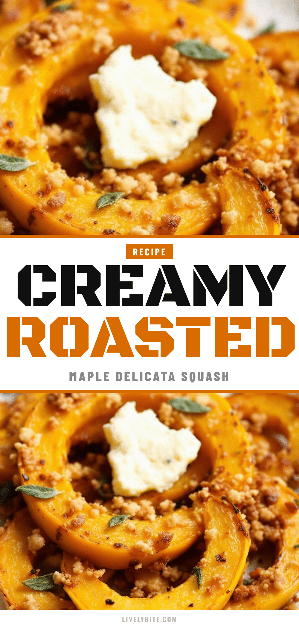 creamy maple roasted delicata squash with sage recipe