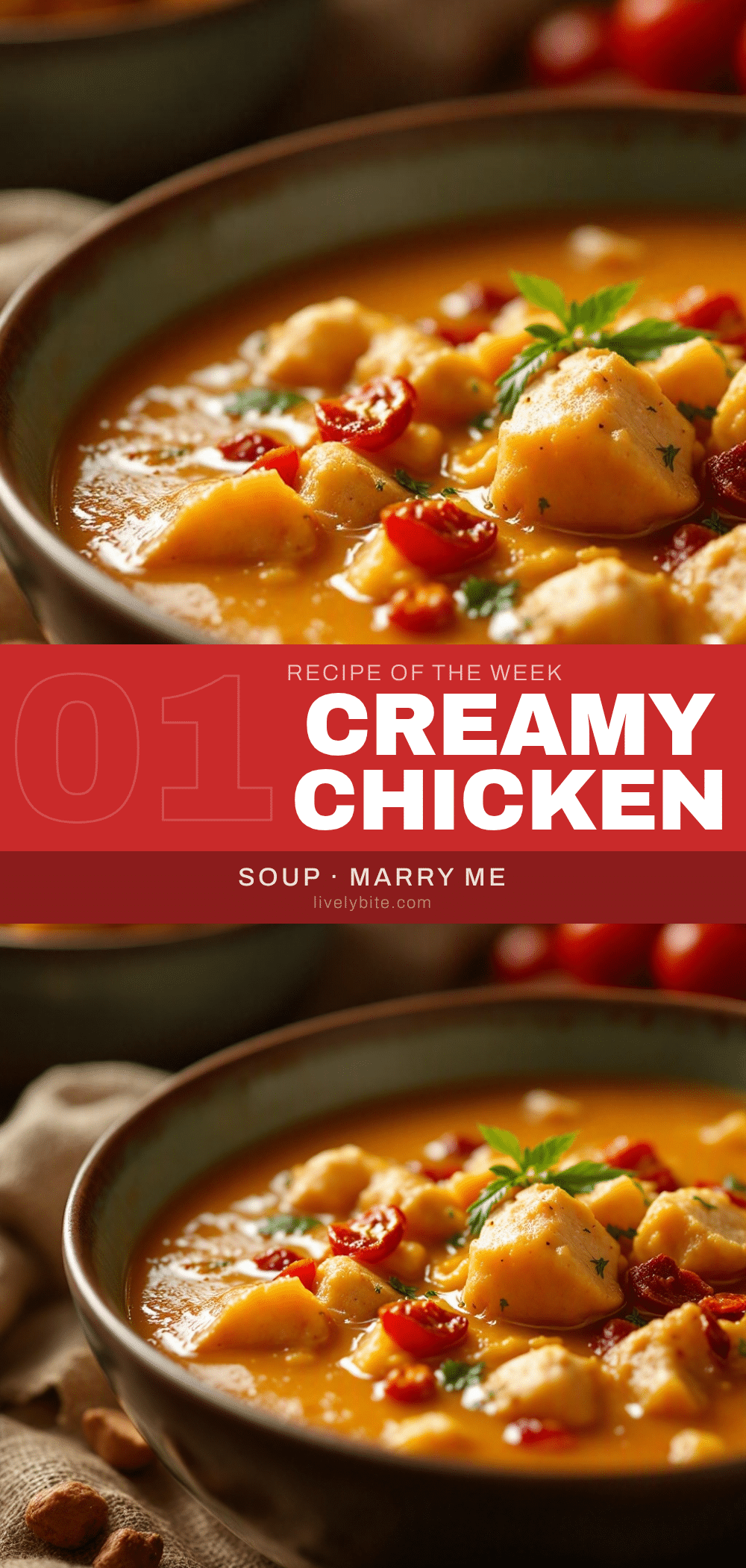 Creamy Mary Me Chicken Soup recipe