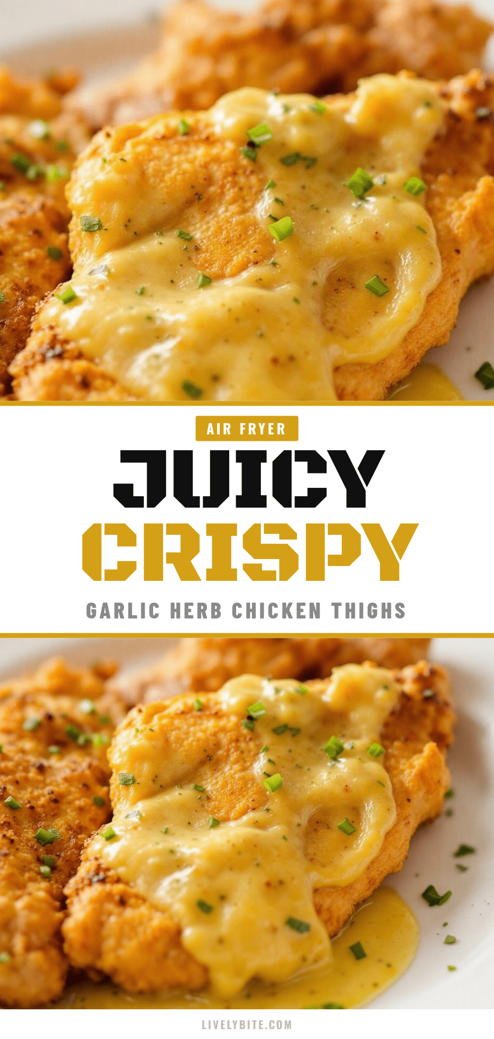 crispy air fryer chicken thighs recipe