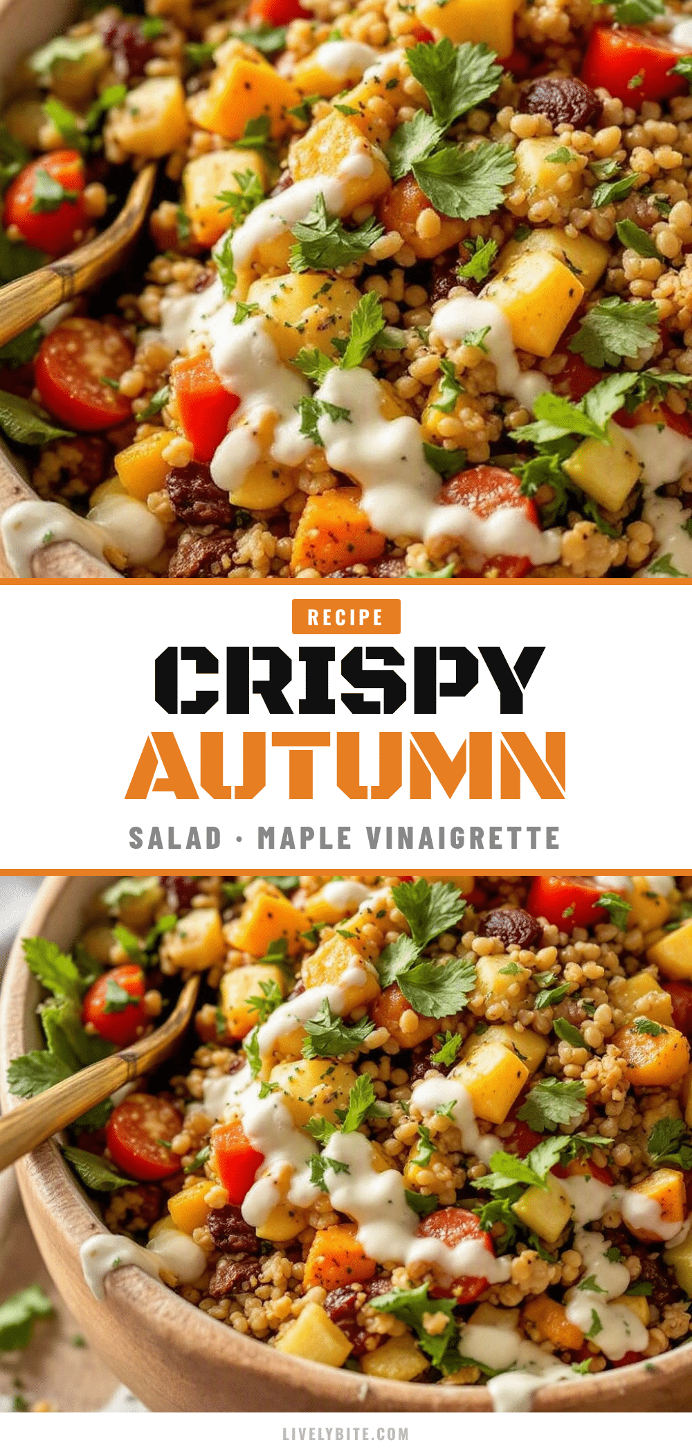 Crispy Autumn Salad with Maple Vinaigrette recipe