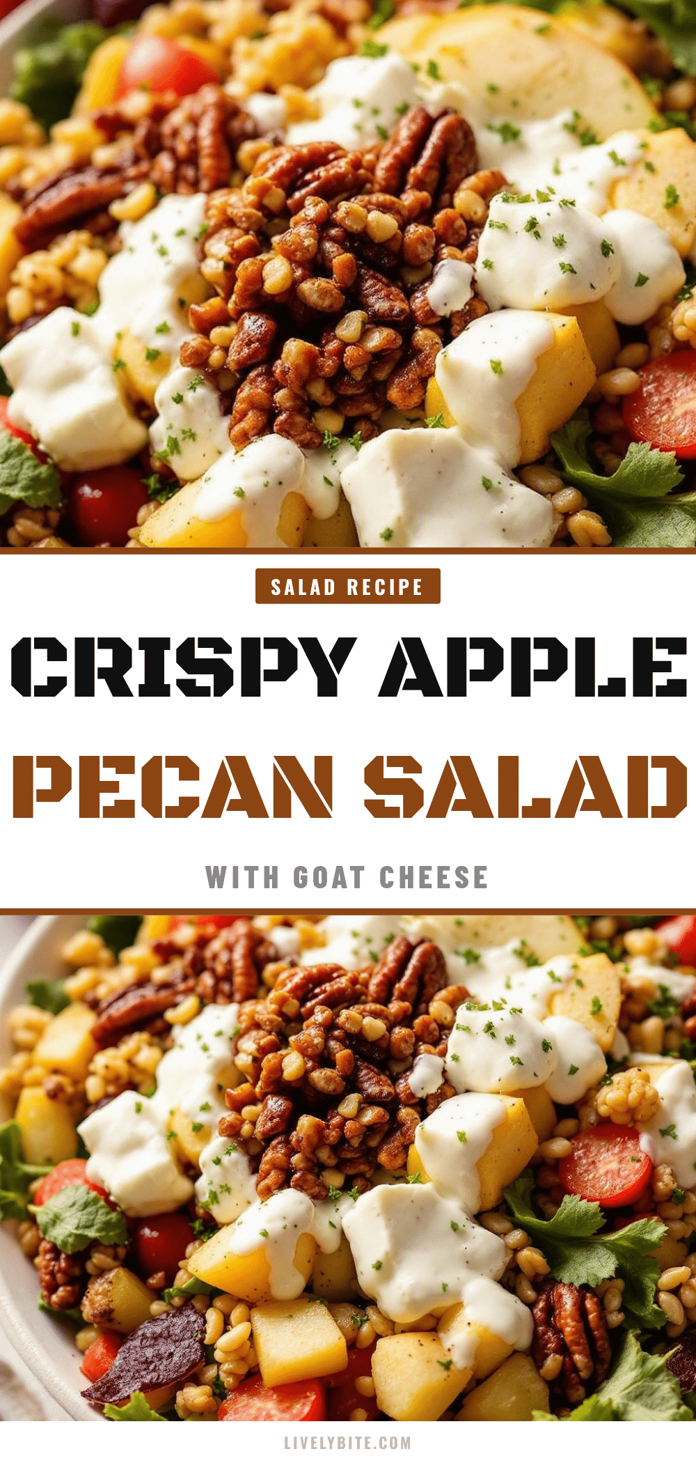 Crispy Fall Harvest Salad with Apples and Pecans recipe