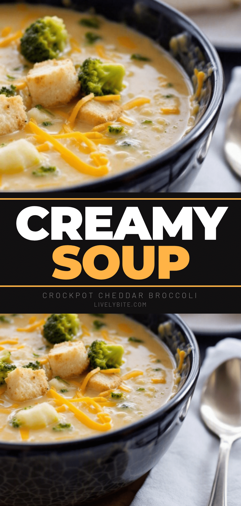crockpot cheddar broccoli soup recipe