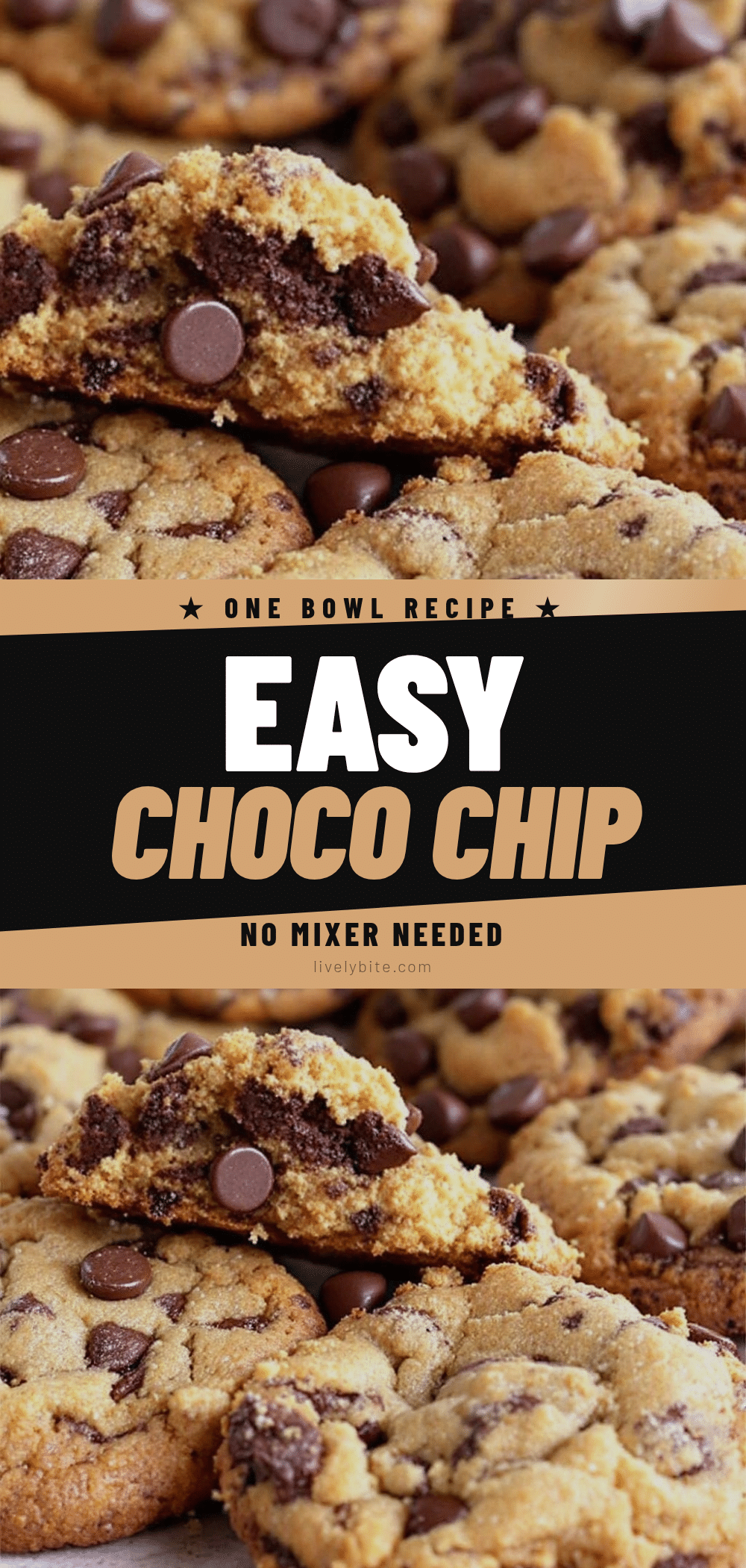 easy one-bowl chocolate chip cookies recipe