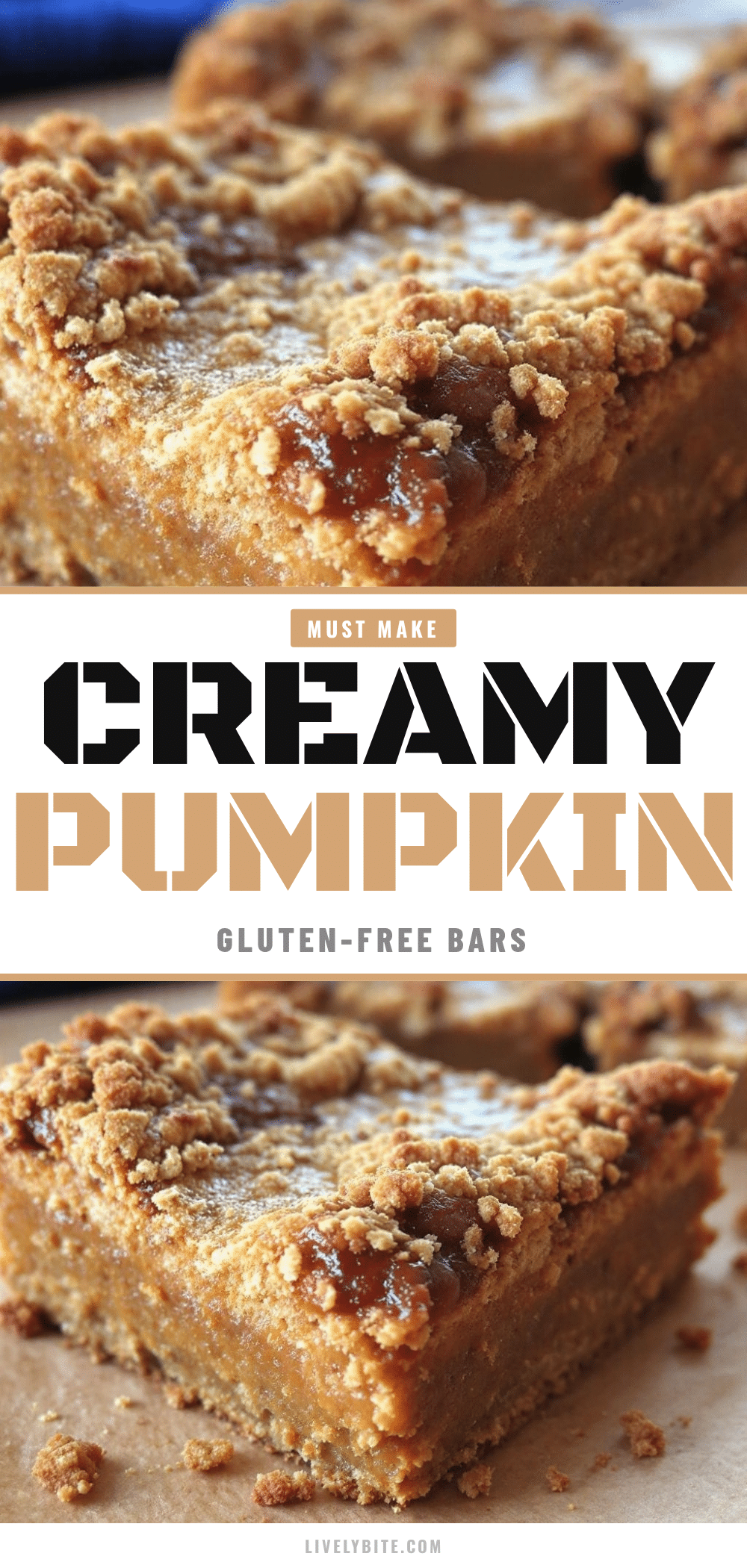 gluten-free pumpkin pie bars recipe