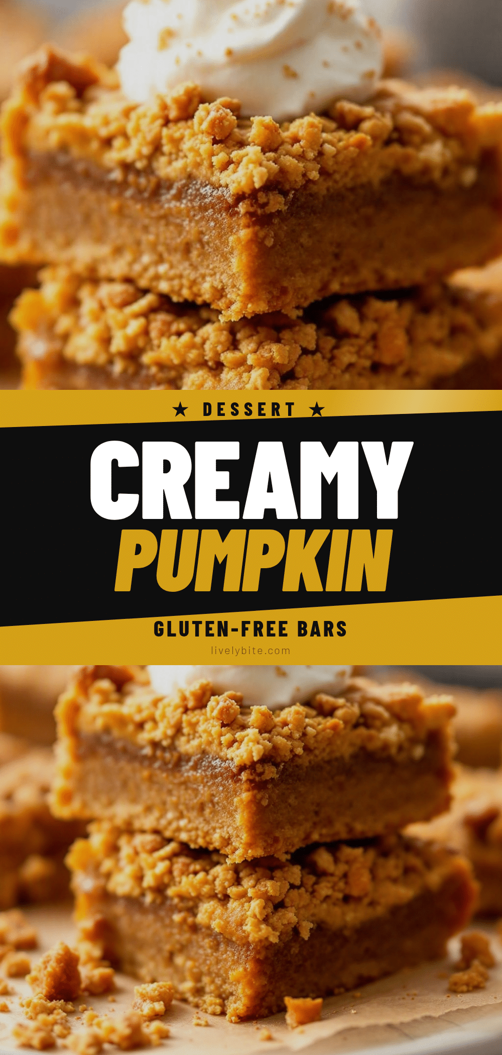 gluten-free pumpkin pie bars recipe