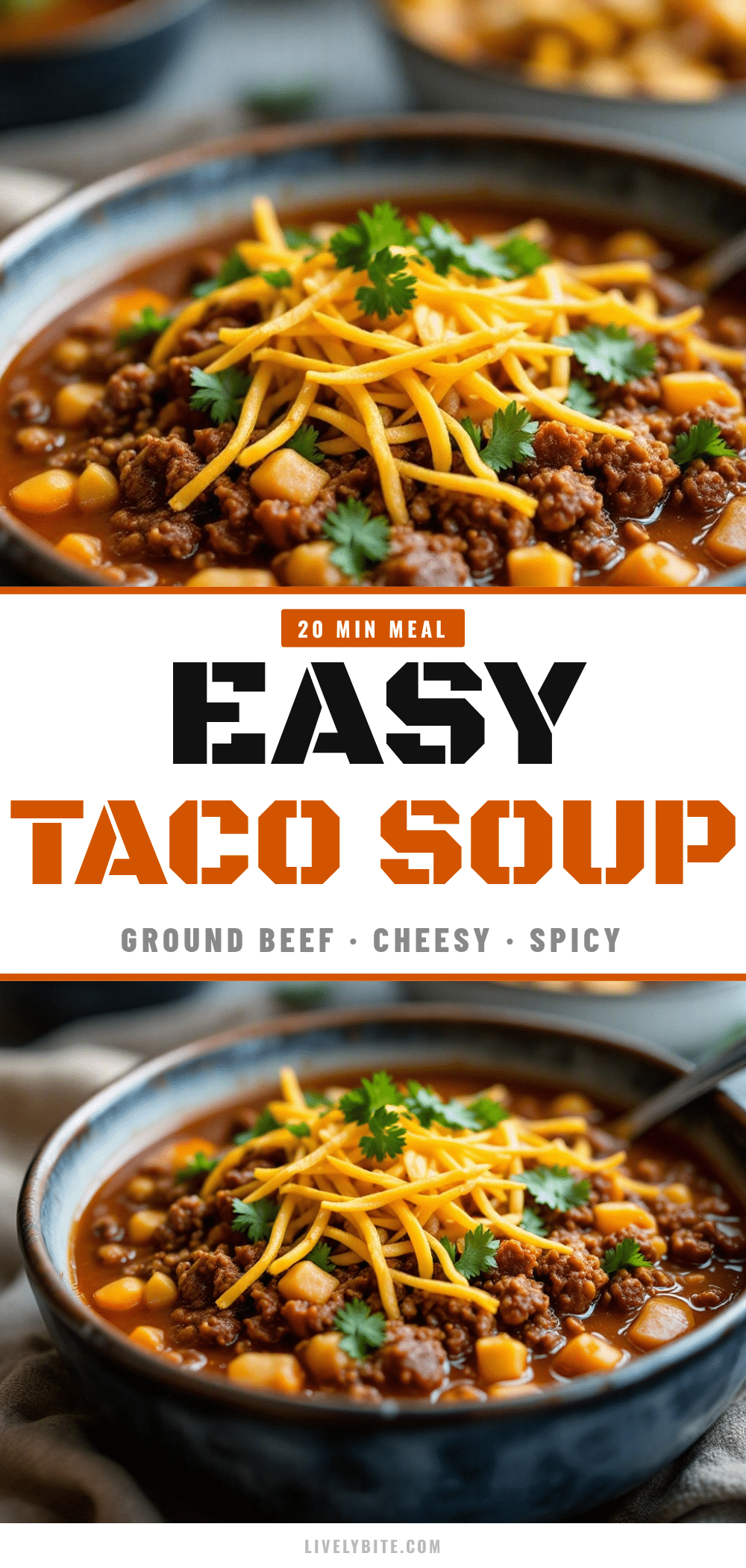 ground beef taco soup recipe