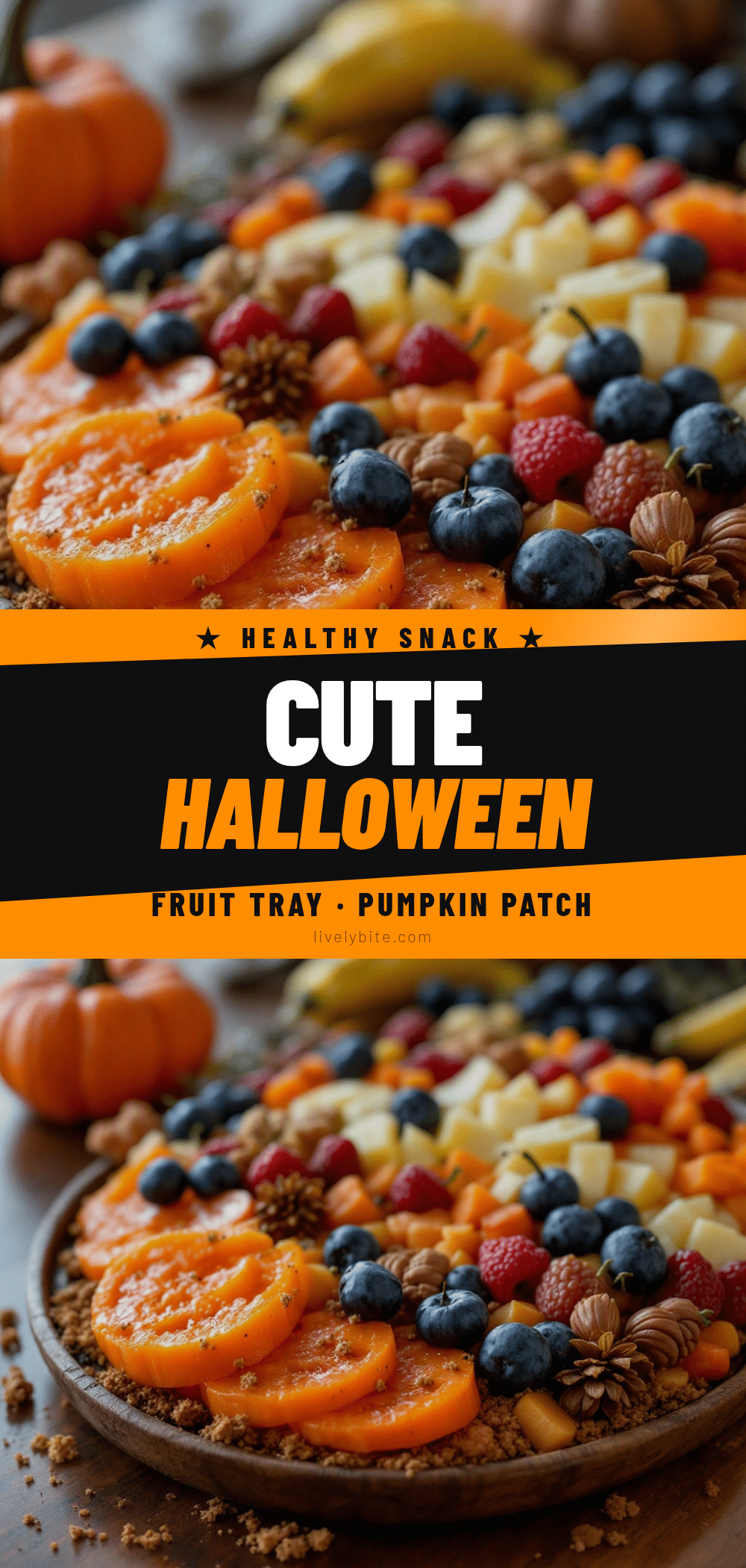 Halloween fruit tray recipe