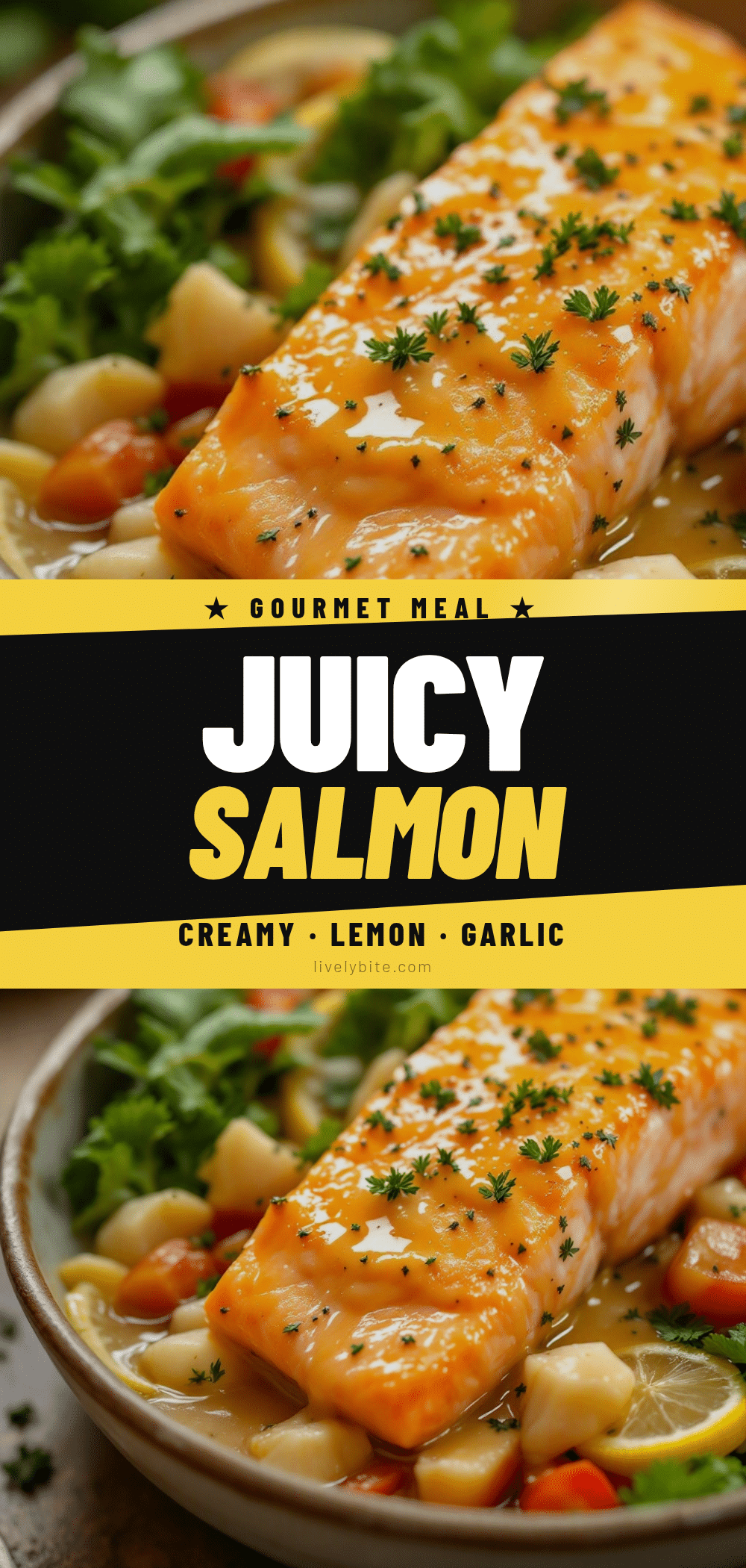 juicy salmon with lemon garlic butter sauce recipe