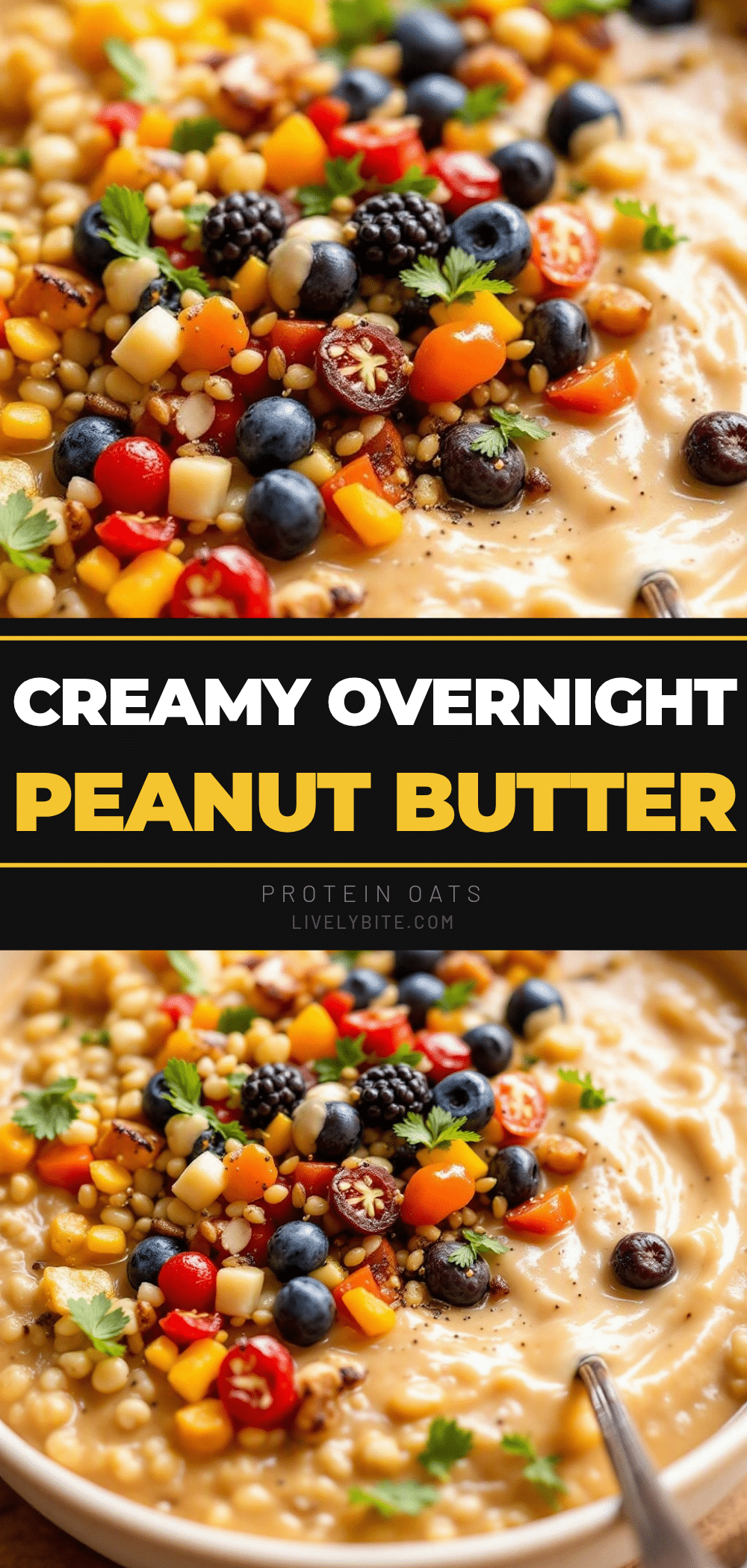 overnight peanut butter protein oats recipe