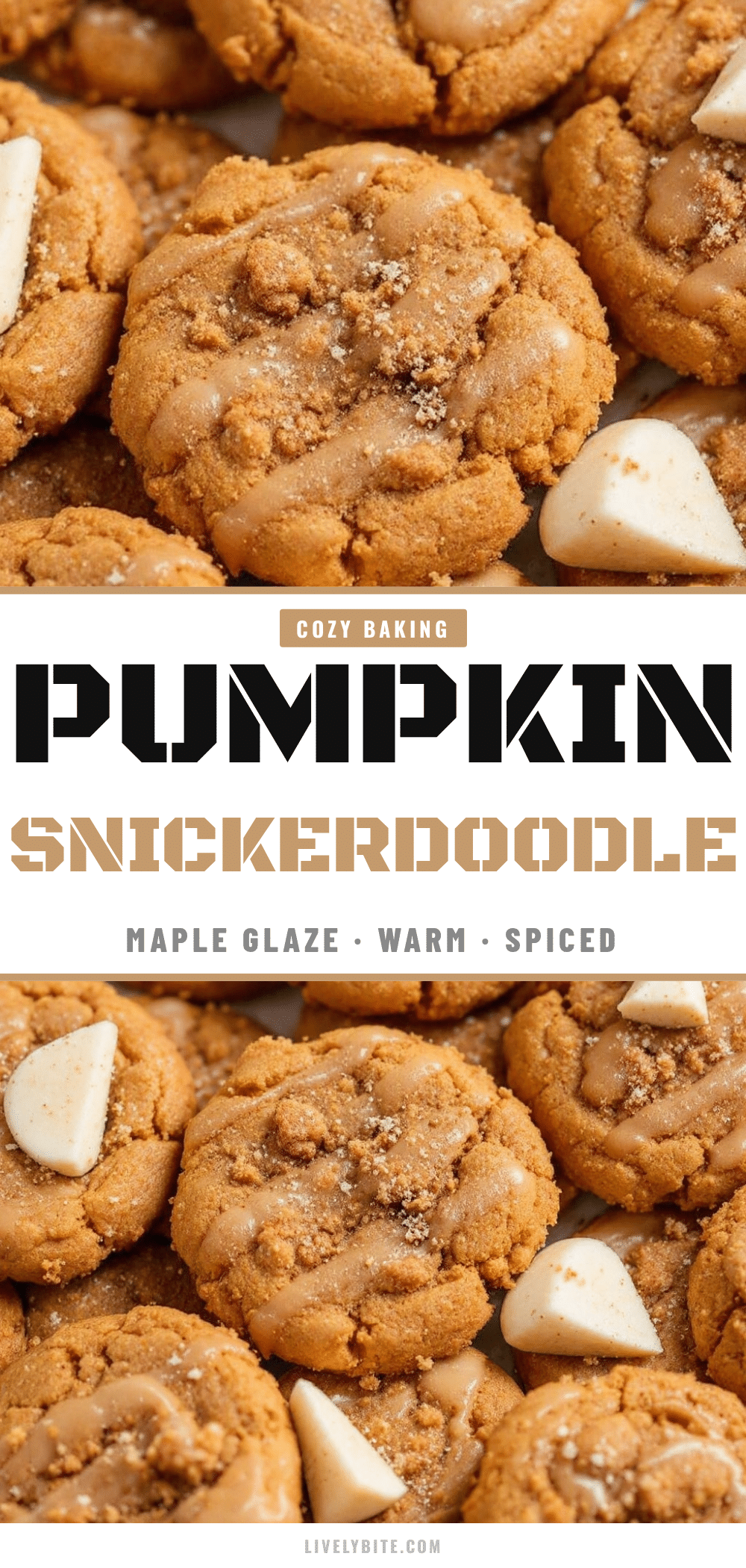 Pumpkin Snickerdoodle Cookies recipe