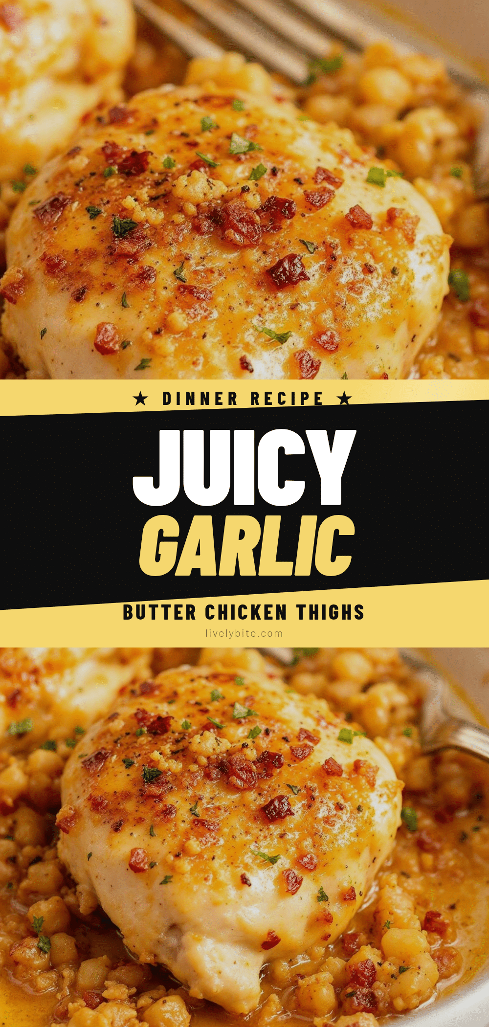 quick garlic butter chicken thighs recipe