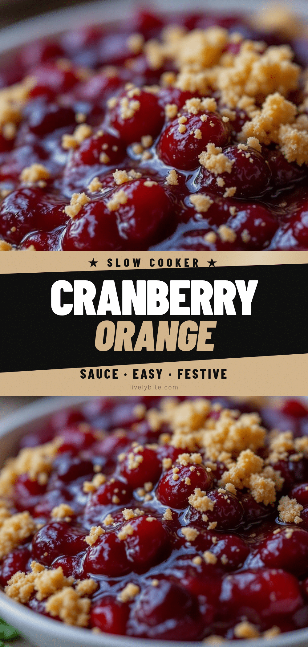 slow cooker cranberry orange sauce recipe