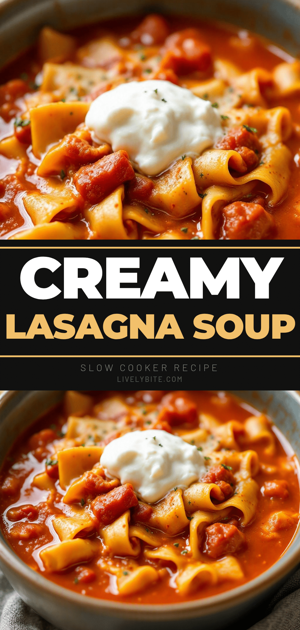 slow cooker lasagna soup recipe
