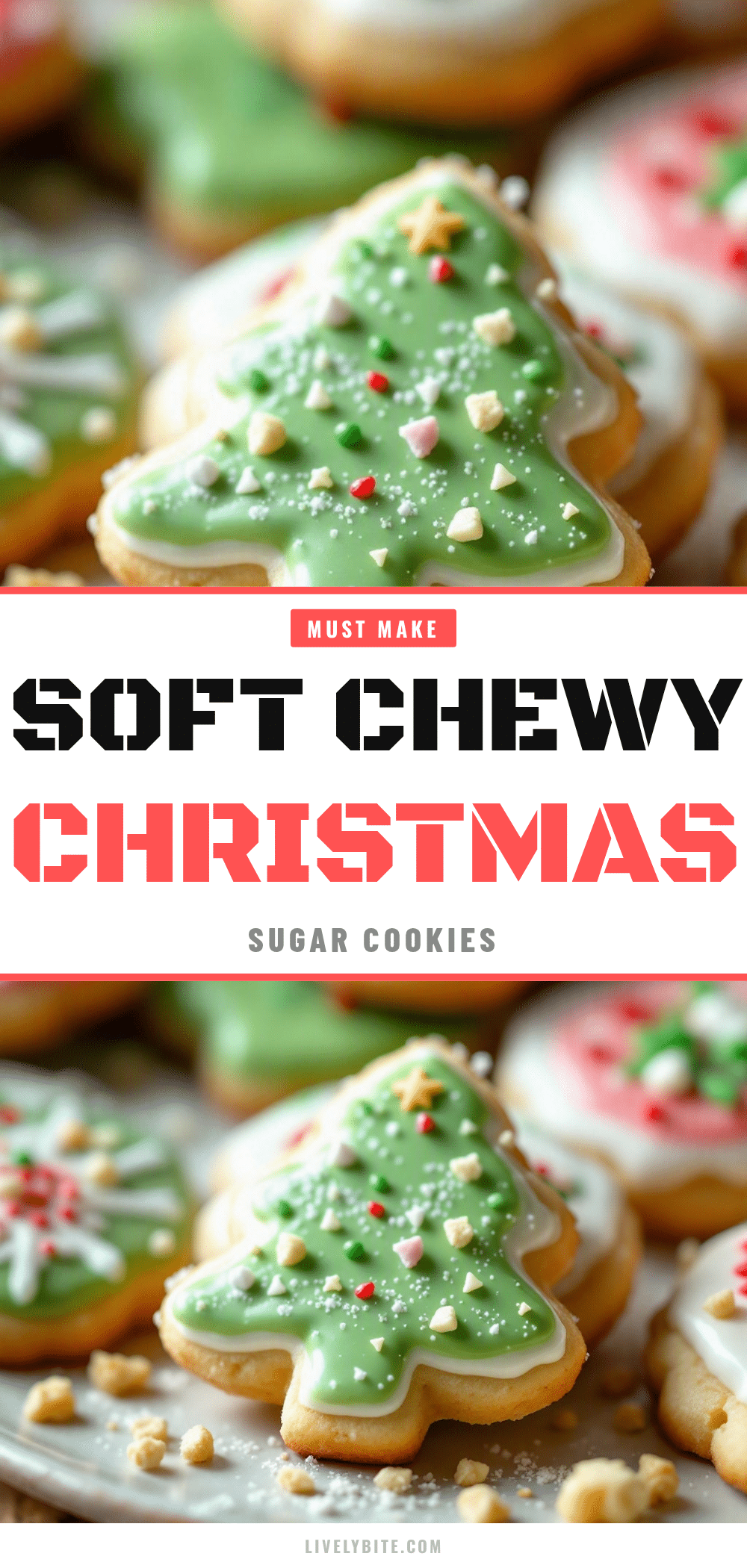 soft chewy christmas sugar cookies recipe